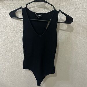 Black BEBE Tank Bodysuit